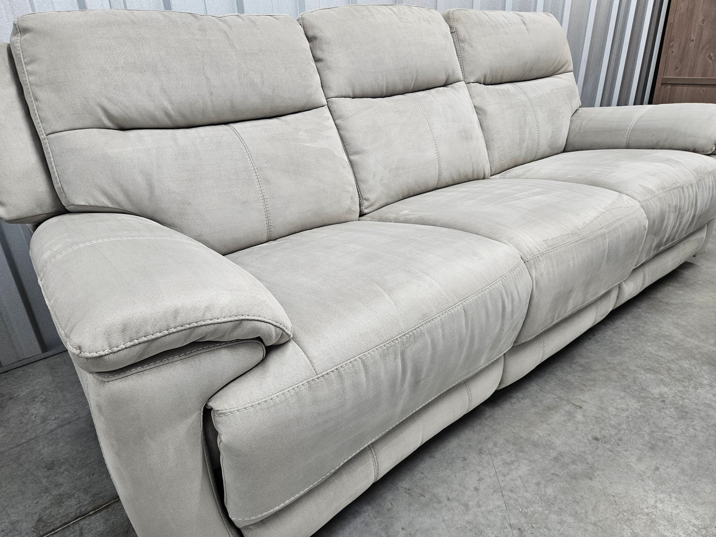 Furniture Village Touch 3 Seater Power Recliner Sofa with USB