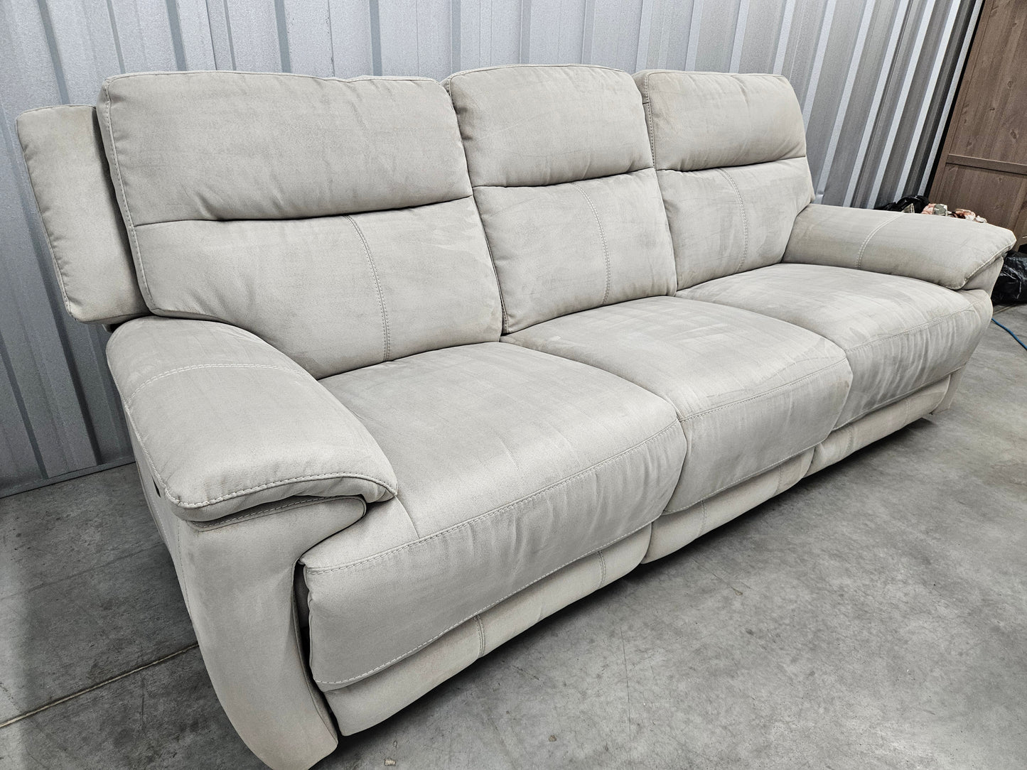 Furniture Village Touch 3 Seater Power Recliner Sofa with USB