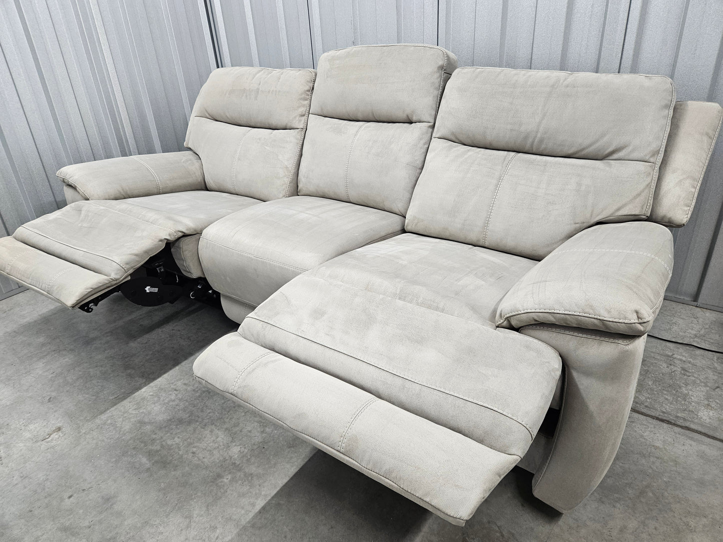 Furniture Village Touch 3 Seater Power Recliner Sofa with USB
