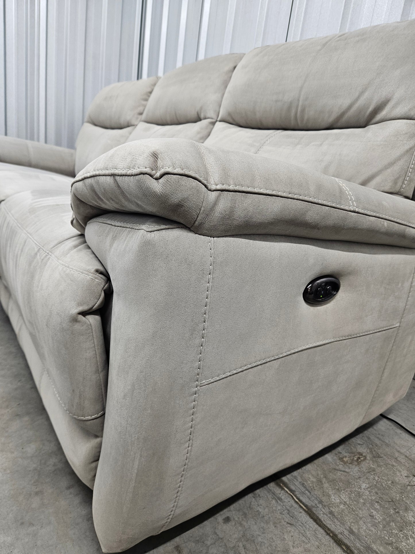 Furniture Village Touch 3 Seater Power Recliner Sofa with USB
